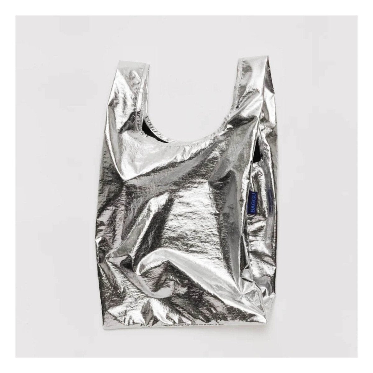 Sac Réutilisable Petit Baggu Métallique Argent - Ex - voto