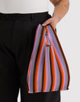 Sac Réutilisable Plissé Baggu Gradient Stripe Poppy & Lilac - Ex - voto