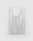 Sac Réutilisable Plissé Baggu Métallique Argent - Ex - voto