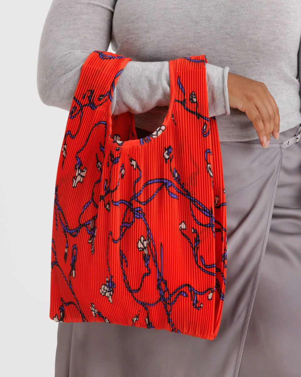 Sac Réutilisable Plissé Baggu Red Snapdragon - Ex - voto