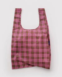Sac Réutilisable Standard Baggu Azalea Pink Tartan - Ex-voto