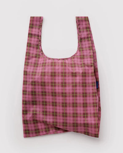 Sac Réutilisable Standard Baggu Azalea Pink Tartan - Ex-voto