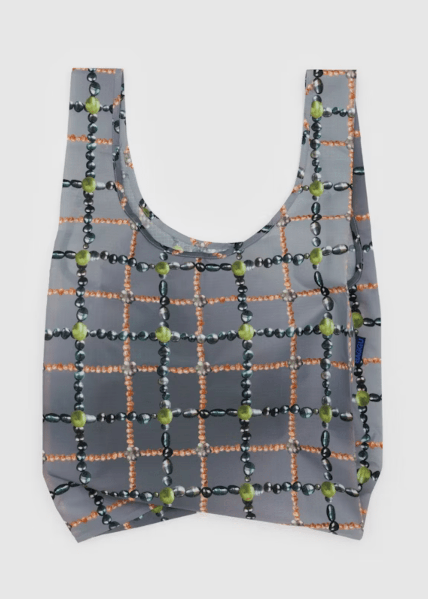 Sac Réutilisable Standard Baggu Beaded Plaid - Ex - voto
