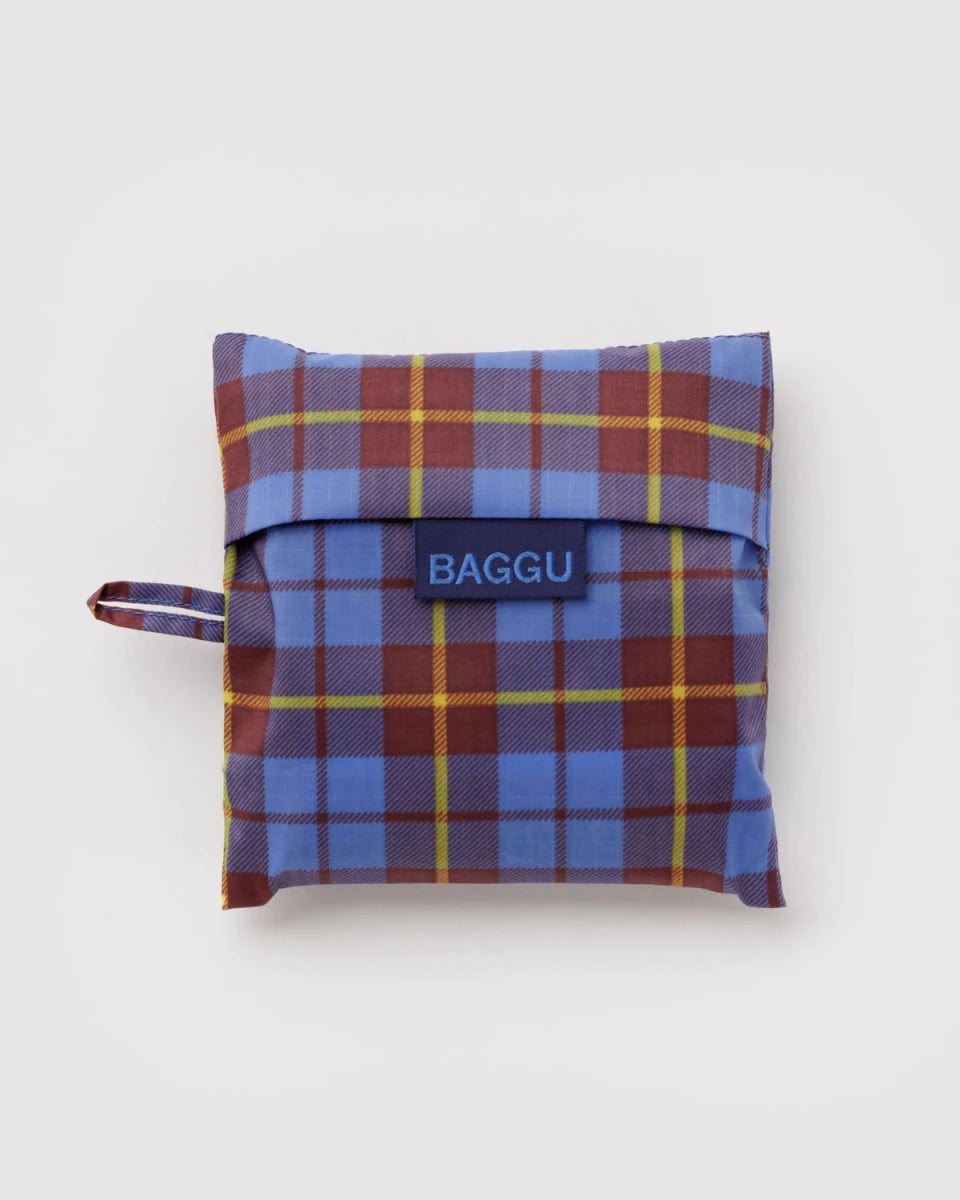 Sac Réutilisable Standard Baggu Blue Tartan - Ex-voto