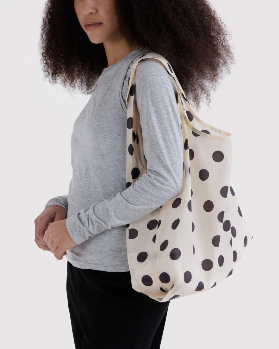 Sac Réutilisable Standard Baggu Cream and Black Polka Dot - Ex-voto