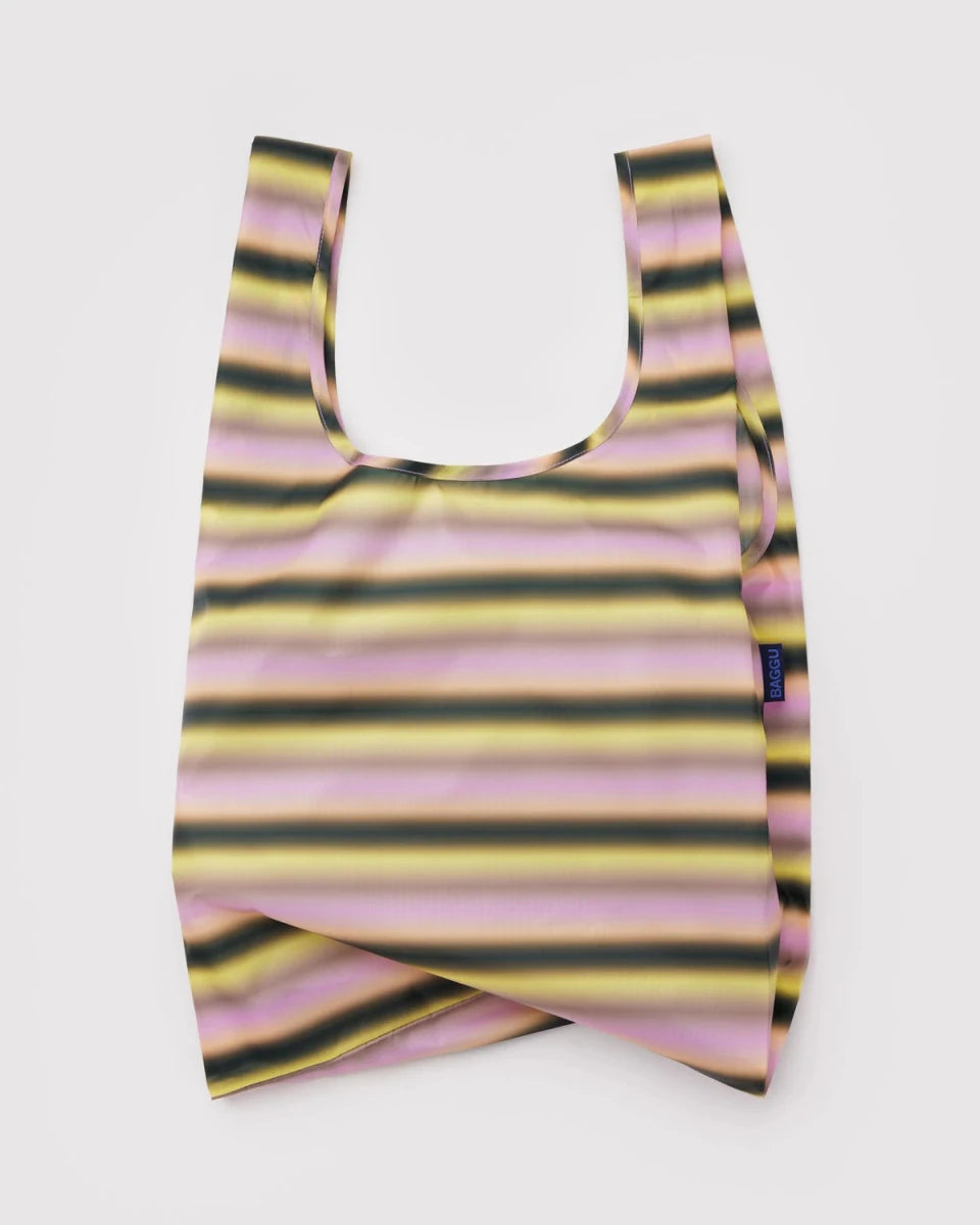 Sac Réutilisable Standard Baggu Gradient Stripe Pink & Yellow - Ex - voto