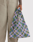Sac Réutilisable Standard Baggu Green Star Plaid - Ex - voto