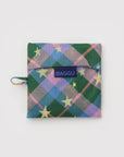 Sac Réutilisable Standard Baggu Green Star Plaid - Ex - voto