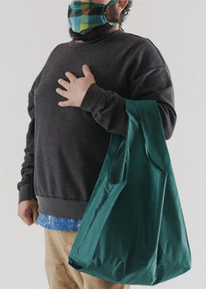 Sac Réutilisable Standard Baggu Malachite - Ex - voto