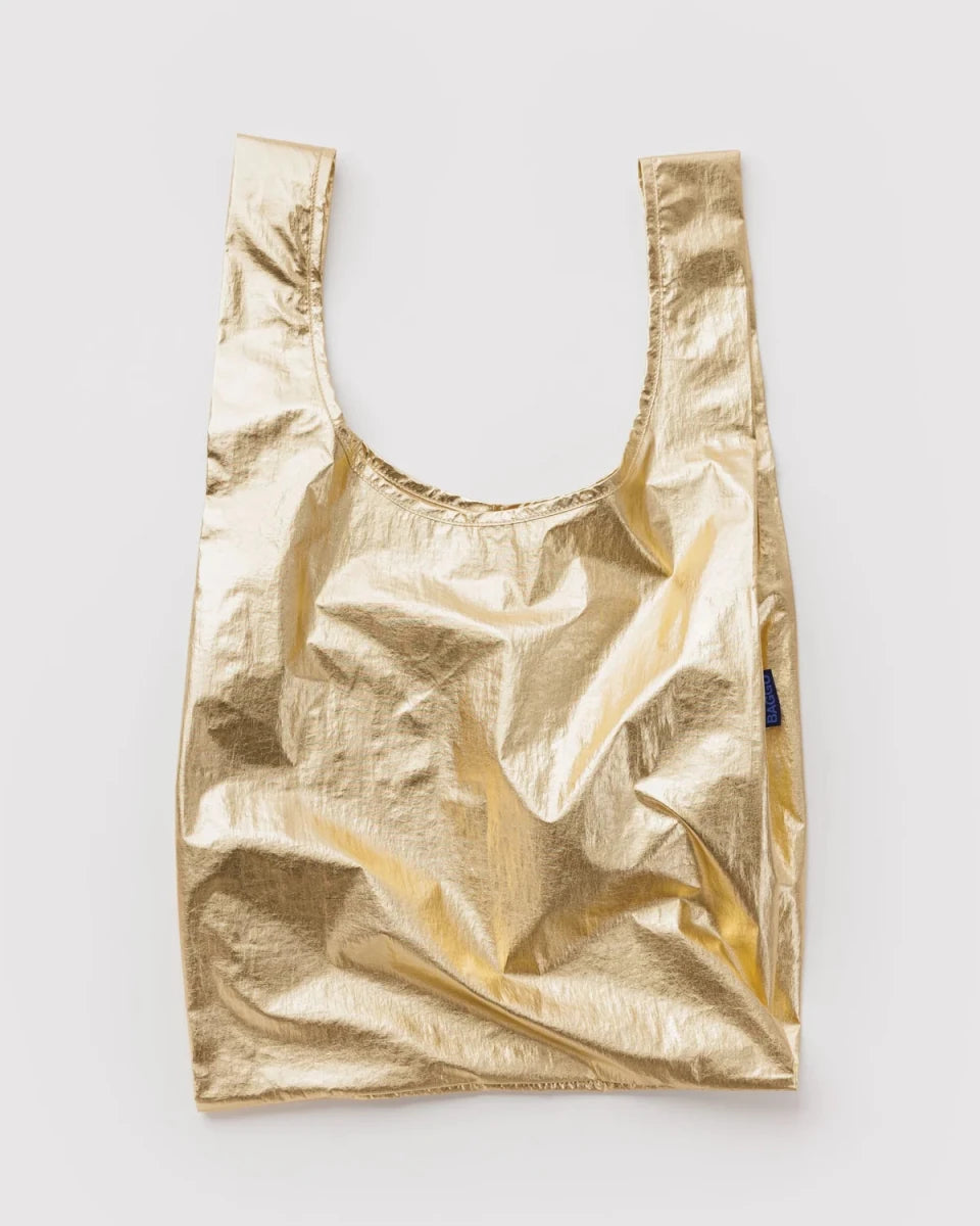 Sac Réutilisable Standard Baggu Métallique Doré - Ex-voto