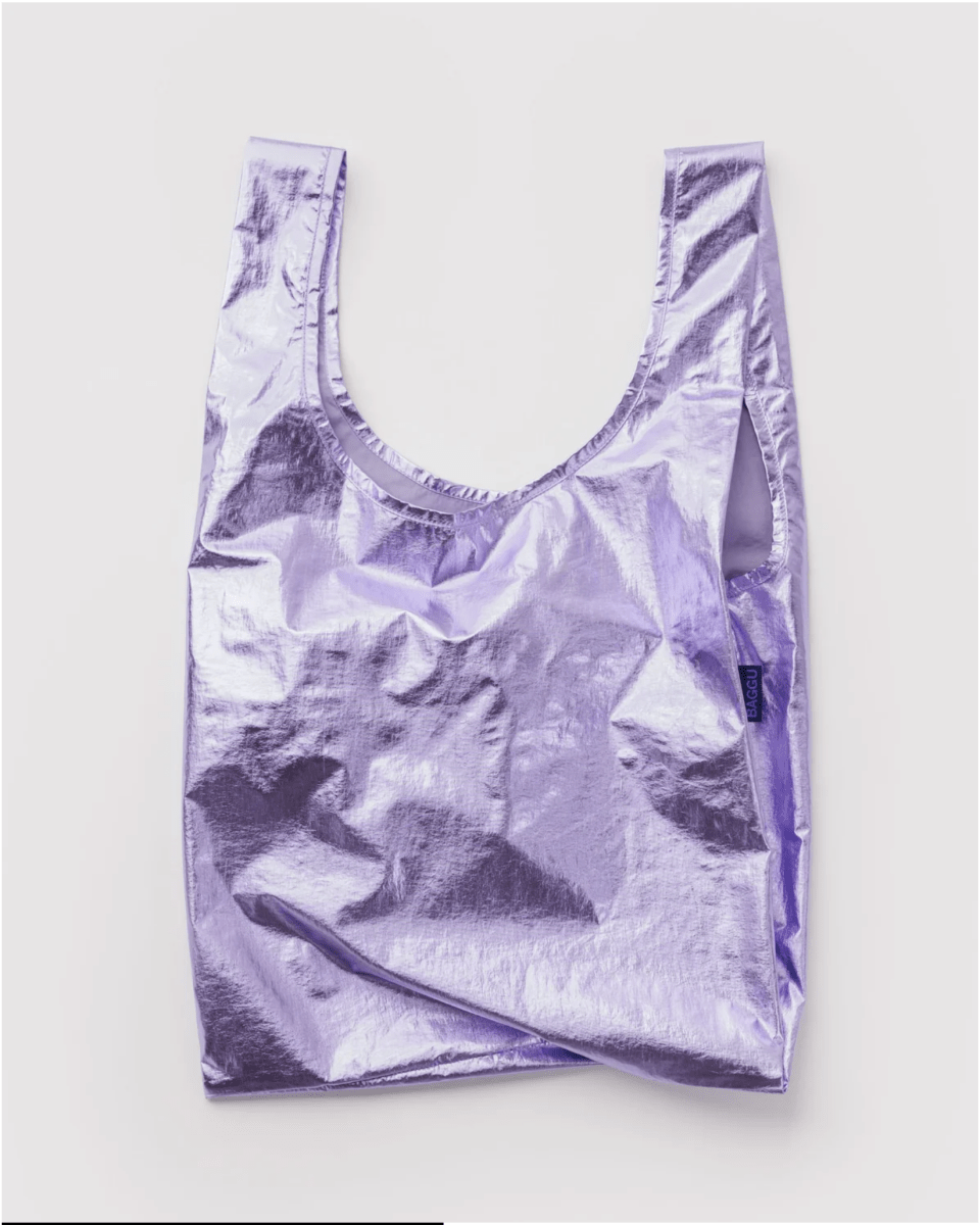 Sac Réutilisable Standard Baggu Métallique Lavande - Ex-voto