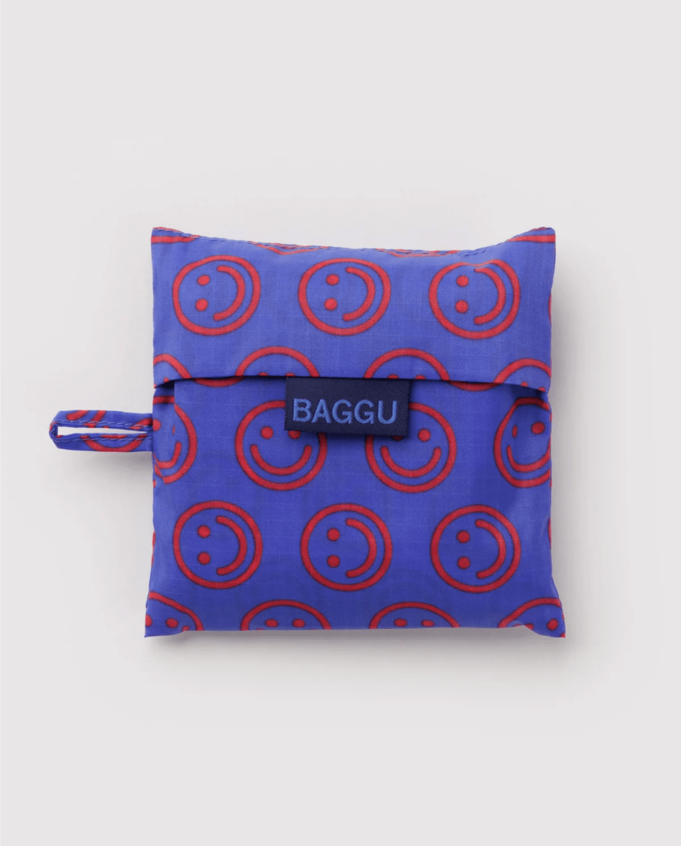 Sac Réutilisable Standard Baggu Mini Cobalt Happy - Ex-voto