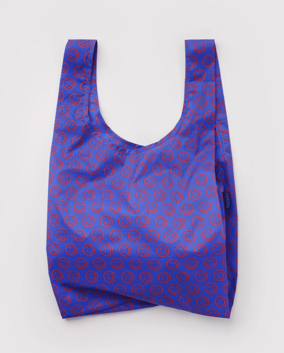 Sac Réutilisable Standard Baggu Mini Cobalt Happy - Ex-voto