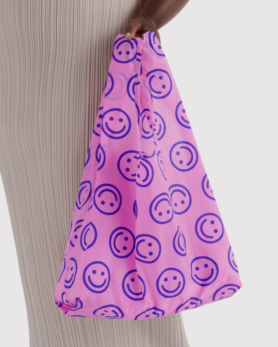 Sac Réutilisable Standard Baggu Pop Pink Happy - Ex-voto