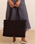Sac Sander Frill Noir Damson Madder - Ex-voto