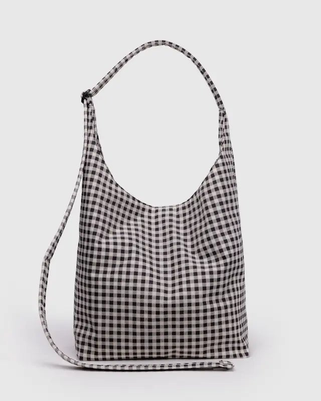 Sac Sling Large Baggu Gingham Noir et Blanc - Ex - voto