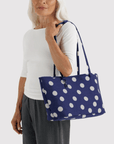 Sac Tote Réversible Medium Baggu Navy Polka Dot Mix - Ex-voto