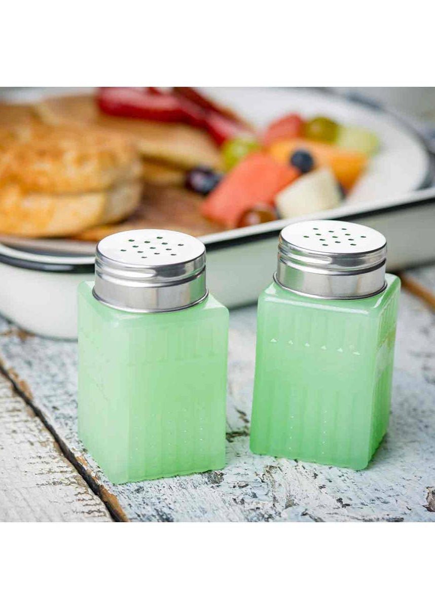 Salière et Poivrière 2oz Jadeite Table Craft - Ex - voto