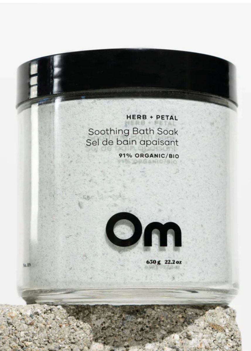 Sel de Bain Apaisant Herbes et Pétales 630g Om Organics - Ex - voto