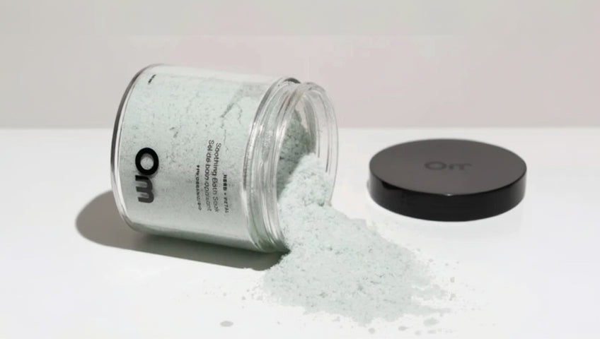 Sel de Bain Apaisant Herbes et Pétales 630g Om Organics - Ex - voto
