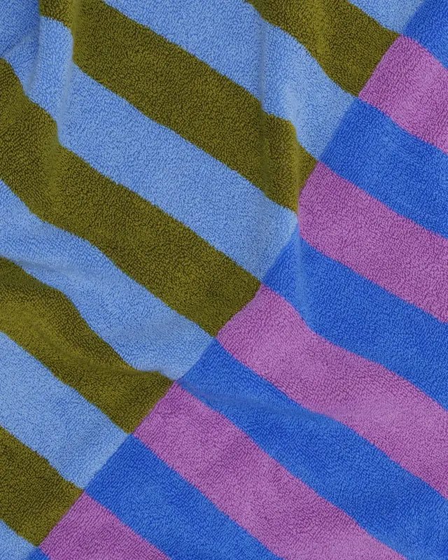 Serviette de Bain Baggu Cabana Stripe Mix - Ex - voto