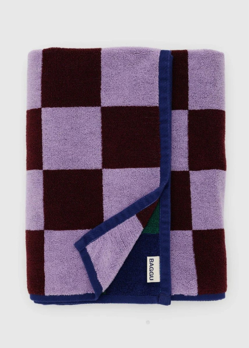 Serviette de Bain Baggu Jewel Checks - Ex - voto