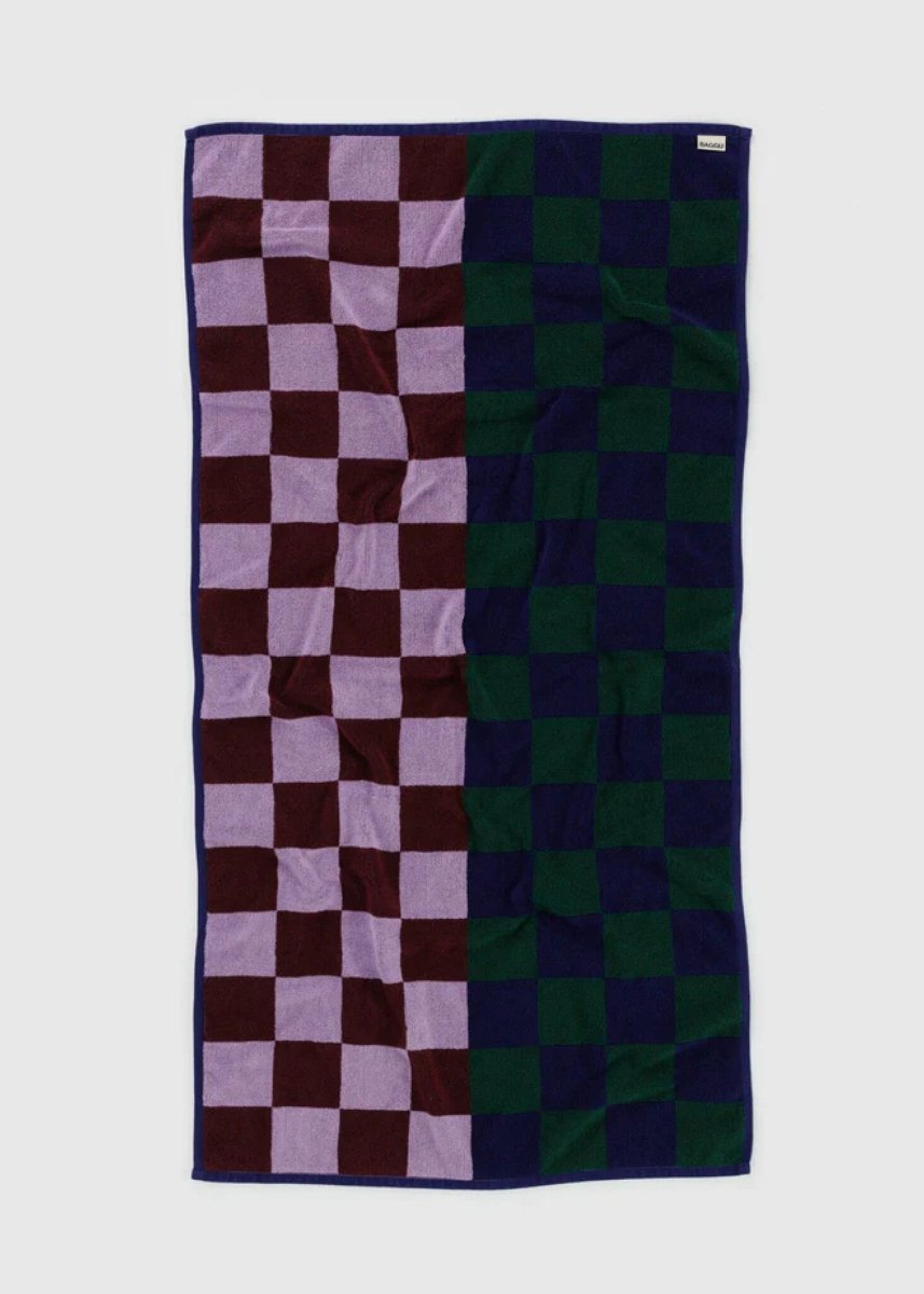 Serviette de Bain Baggu Jewel Checks - Ex - voto