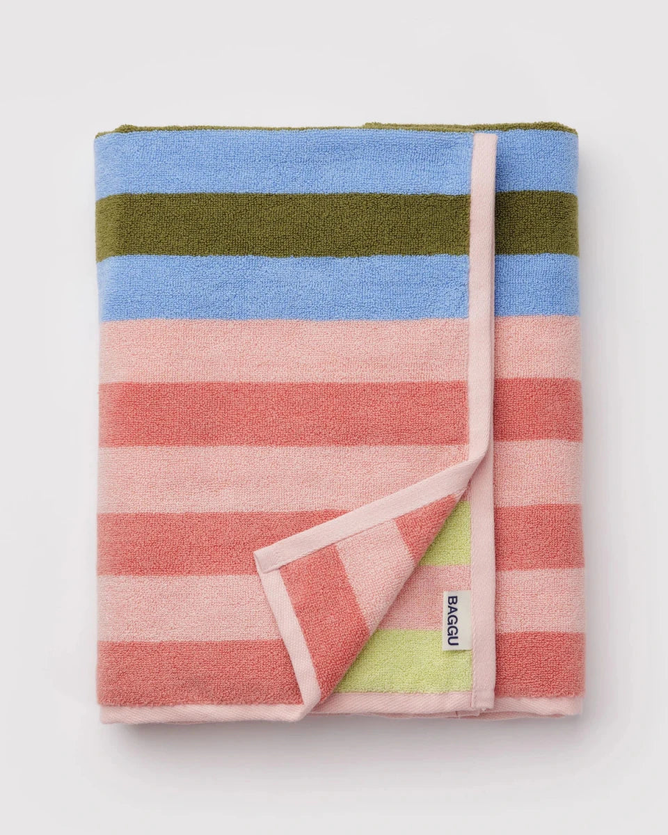 Serviette de Bain Baggu Sherbet Stripe - Ex - voto