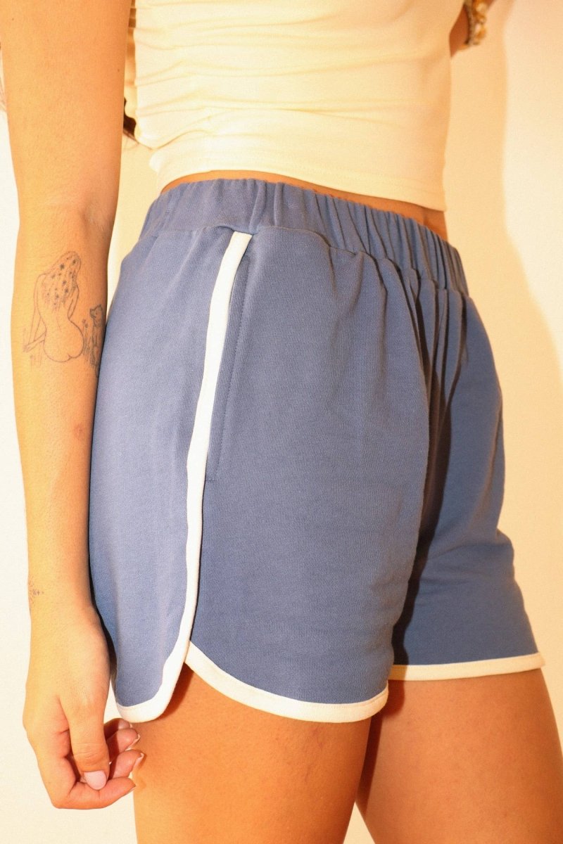 Short Bleu Acier Bailey Rose - Ex-voto