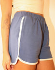 Short Bleu Acier Bailey Rose - Ex-voto