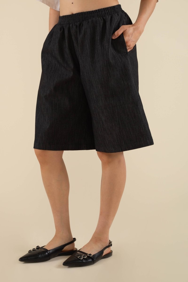 Short Denim Sawtelle Noir NLT - Ex - voto