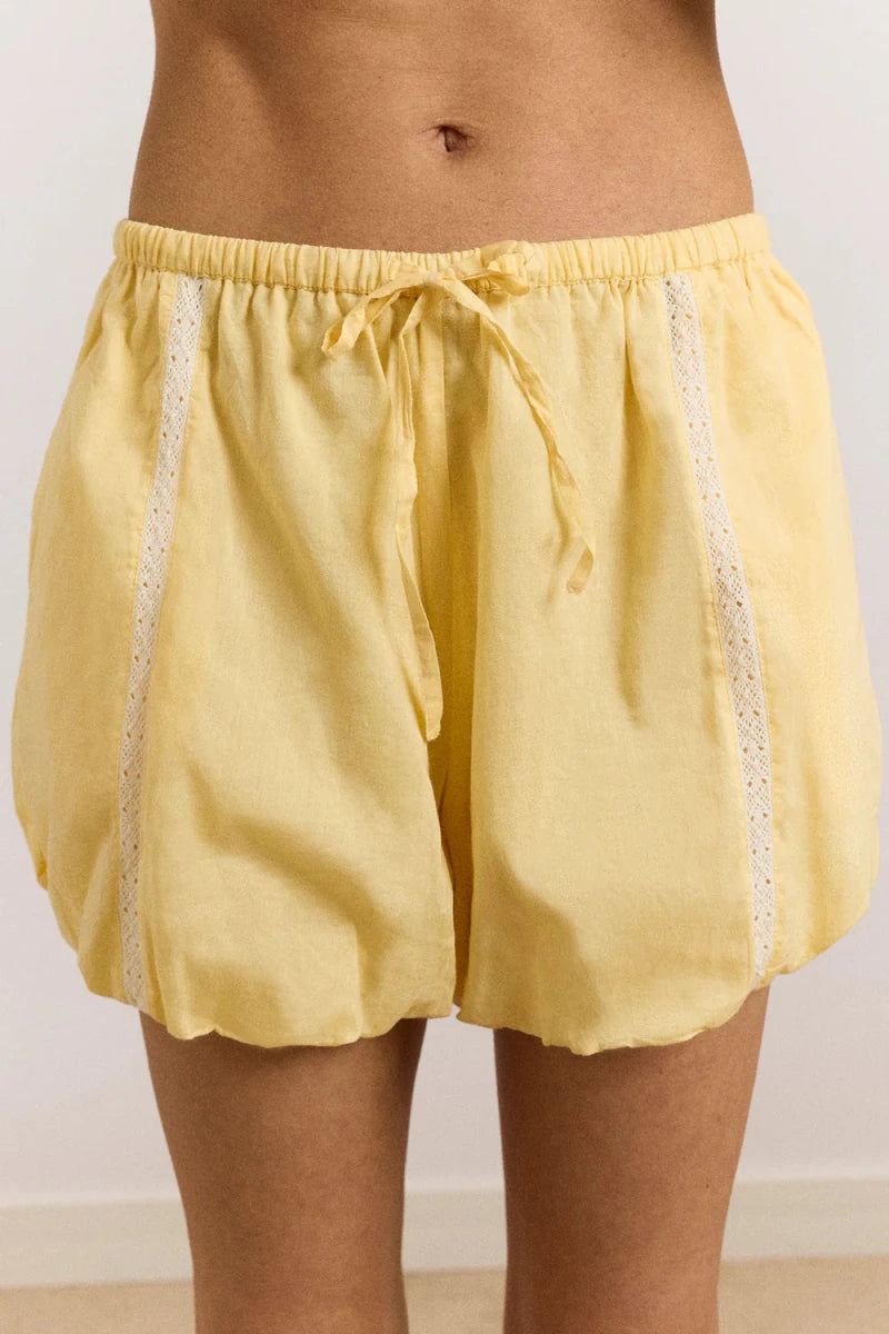 Short Maura Jaune Beurre Damson Madder - Ex - voto