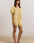 Short Maura Jaune Beurre Damson Madder - Ex - voto