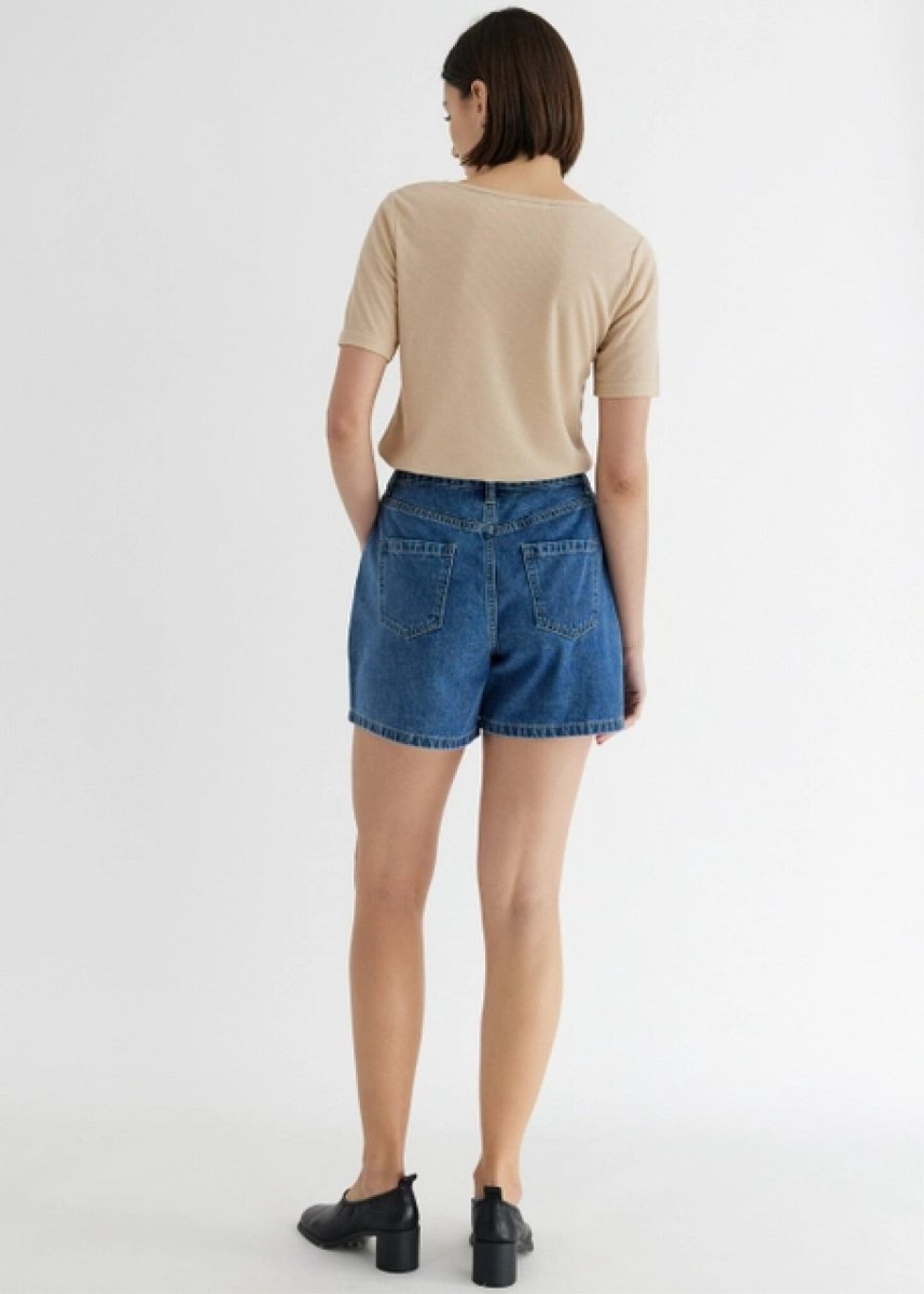Short Naomi Mod Ref (Denim bleu ou noir) SOLDE - Vente Finale - Ex - voto