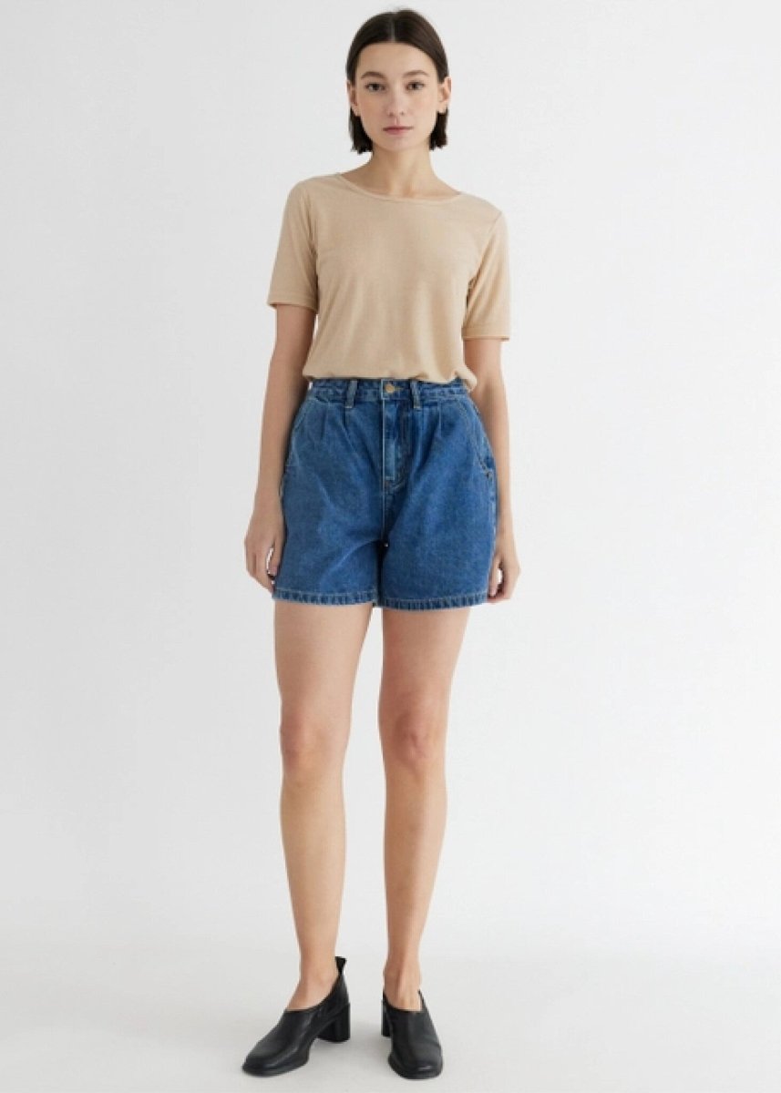 Short Naomi Mod Ref (Denim bleu ou noir) SOLDE - Vente Finale - Ex - voto