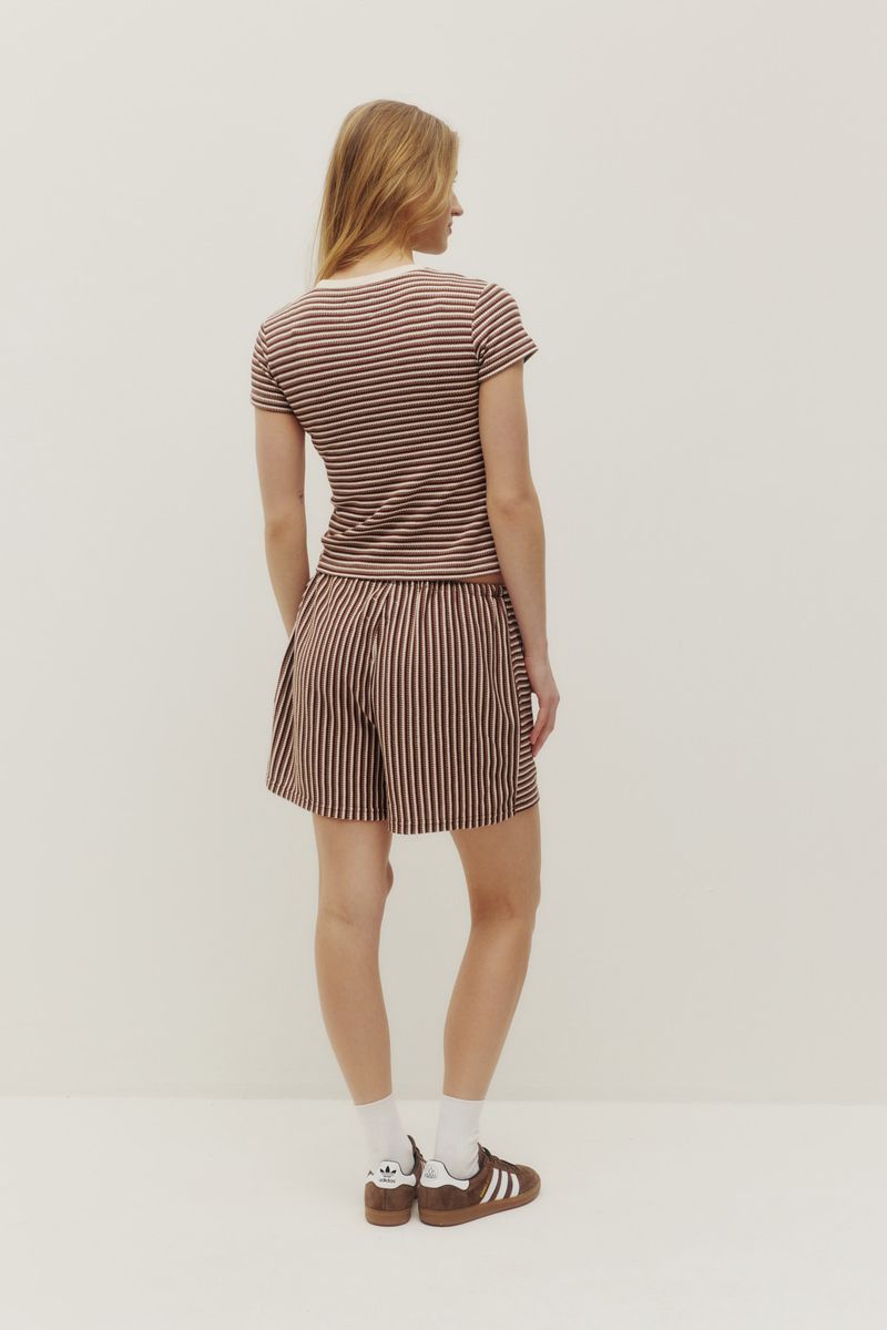 Short Rayé Chloé Dégradé Brun Kuwalla - Ex - voto