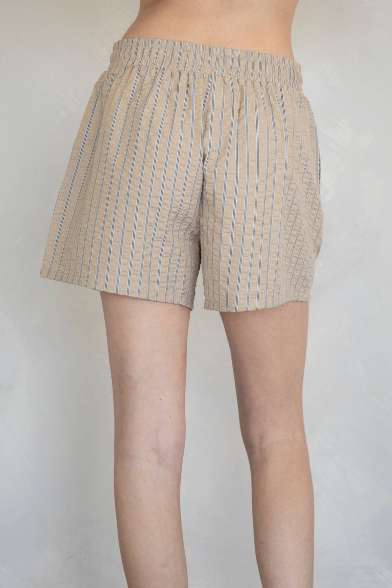 Shorts Billie Beige Rayures Things Between - Ex - voto