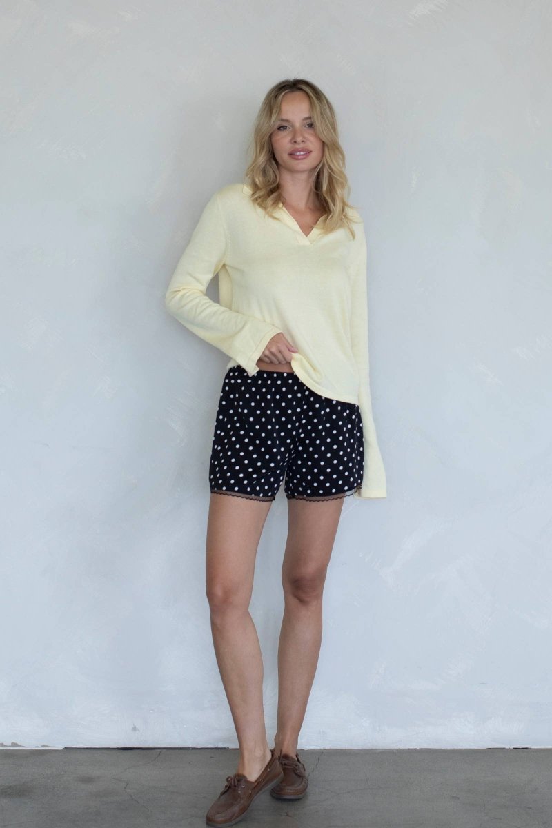 Shorts en Satin Polka Dots Things Between - Ex - voto