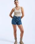 Shorts Nora Dr Denim Mid Retro - Ex - voto