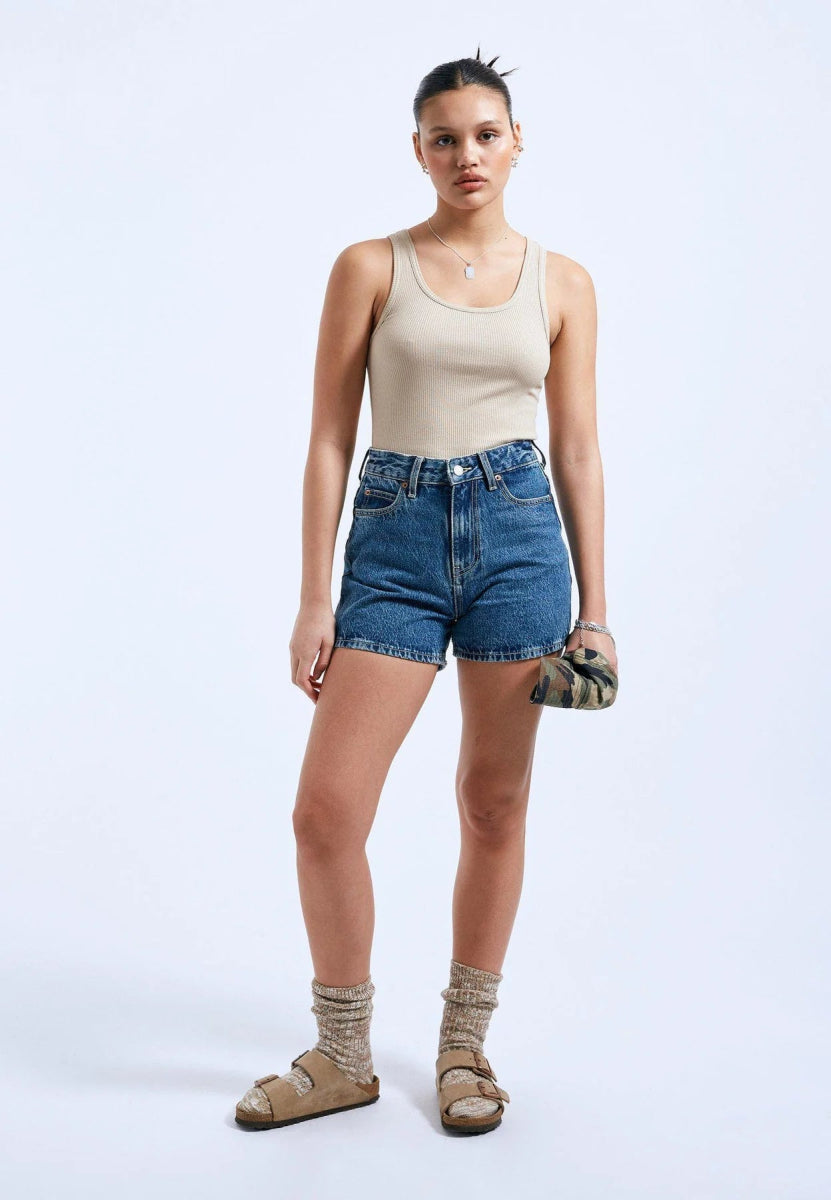 Shorts Nora Dr Denim Mid Retro - Ex - voto