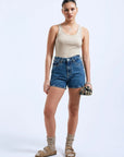 Shorts Nora Dr Denim Mid Retro - Ex - voto