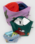 Go Pouches - Set of 3- Peanuts Baggu