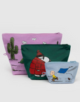 Go Pouches - Set of 3- Peanuts Baggu