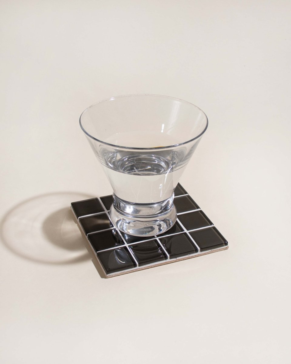 Sous - Verre Tuiles Noir Subtle Art Studios - Ex - voto
