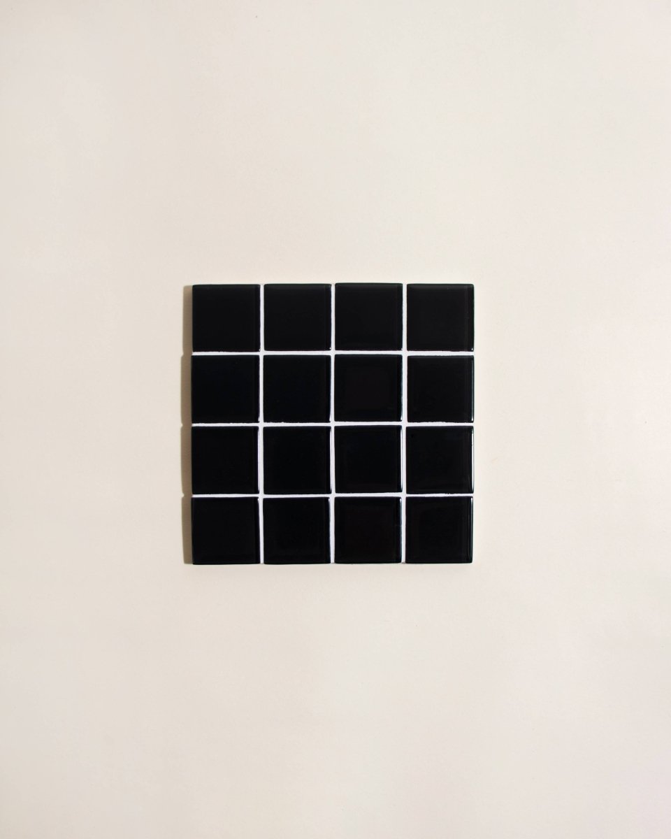 Sous - Verre Tuiles Noir Subtle Art Studios - Ex - voto