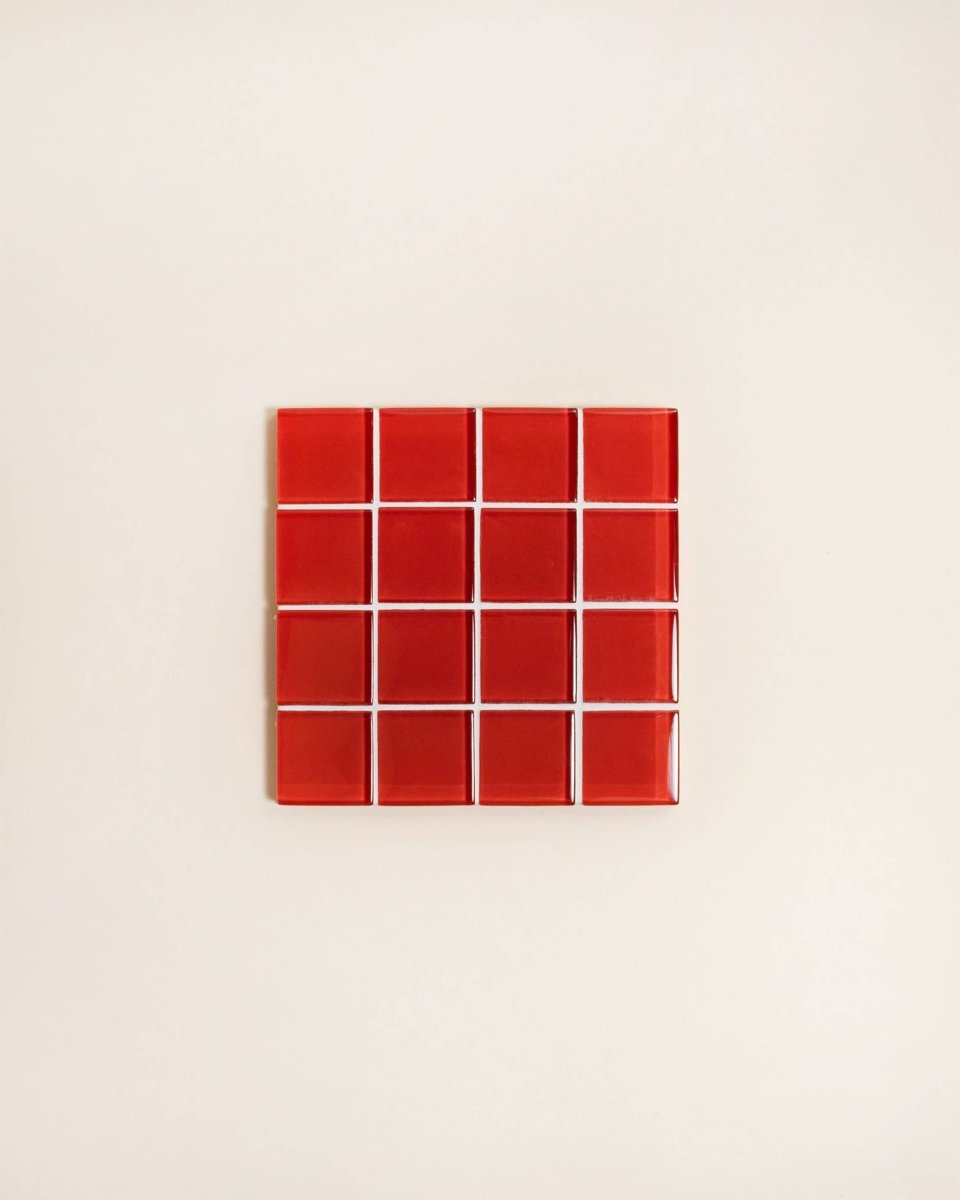 Sous - Verre Tuiles Rouge Subtle Art Studios - Ex - voto