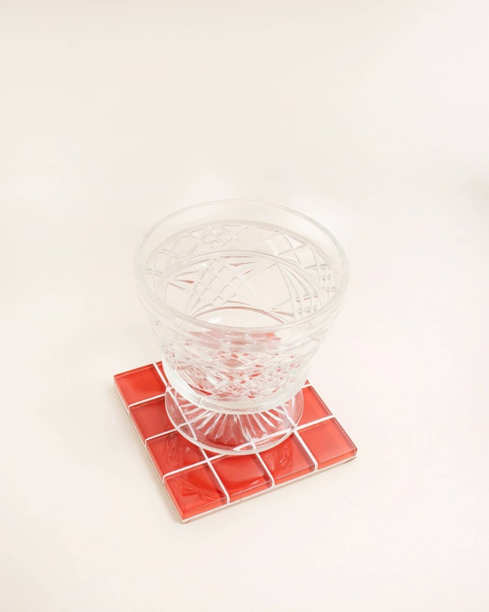 Sous - Verre Tuiles Rouge Subtle Art Studios - Ex - voto