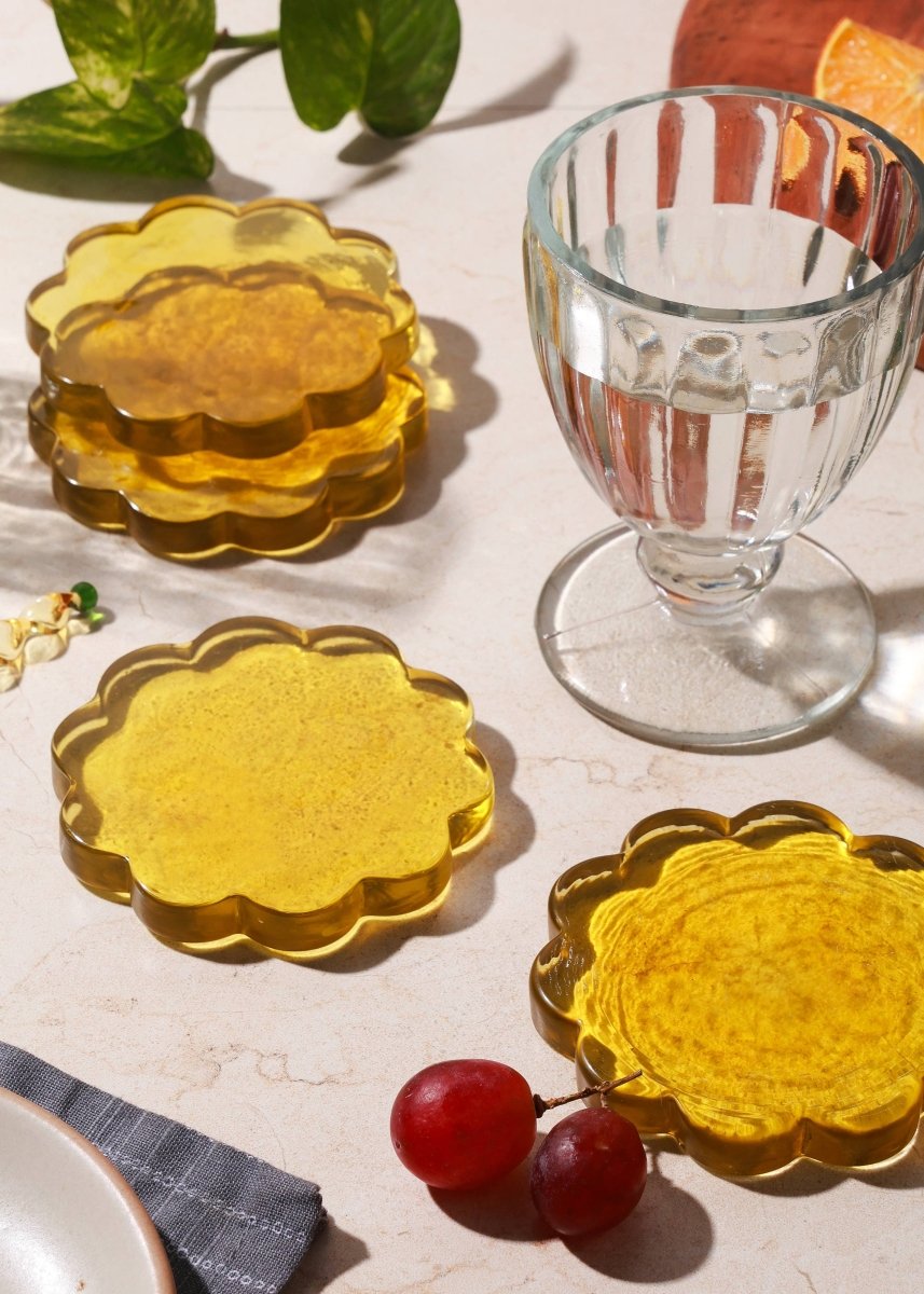 Sous - Verres Daisy Ambres Rosha L. (Ensemble de 4) - Ex - voto