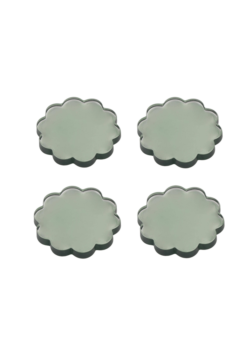 Sous - Verres Daisy Verts Rosha L. (Ensemble de 4) - Ex - voto