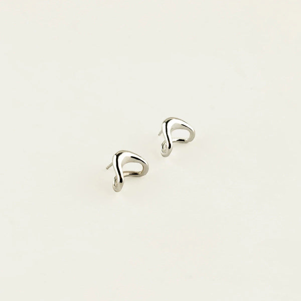 Studs Tandem Argent Sarah Bijoux - Ex-voto